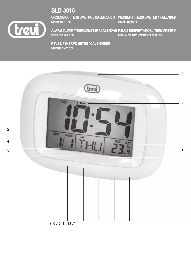 Page n°1 - Manuel utilisateur Trevi SLD 3016