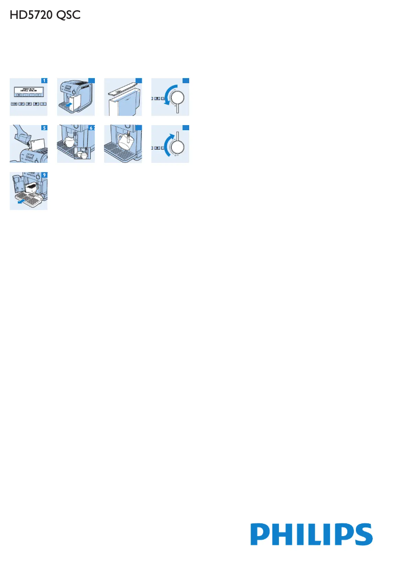 Page 1 de la notice Manuel utilisateur Philips One-touch HD5720