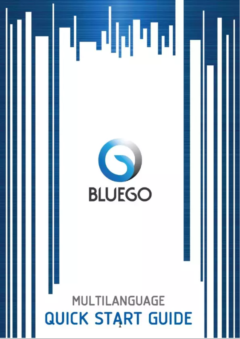 Page 1 de la notice Manuel utilisateur Bluego V-503