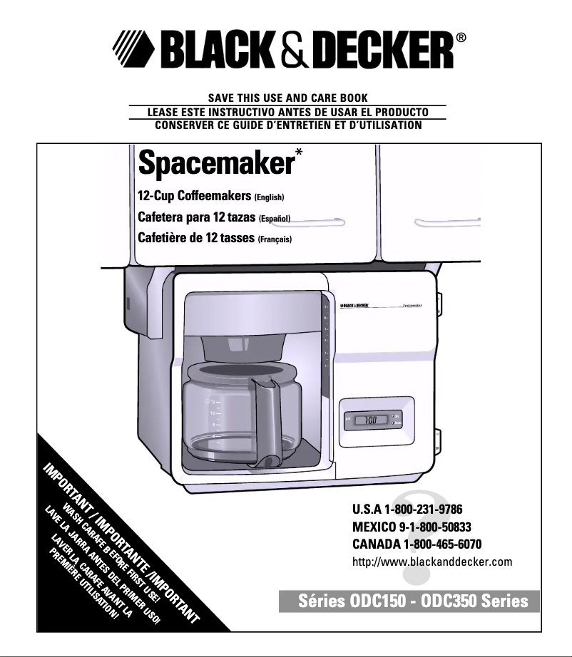 Image de la première page du manuel de l'appareil Spacemaker ODC150