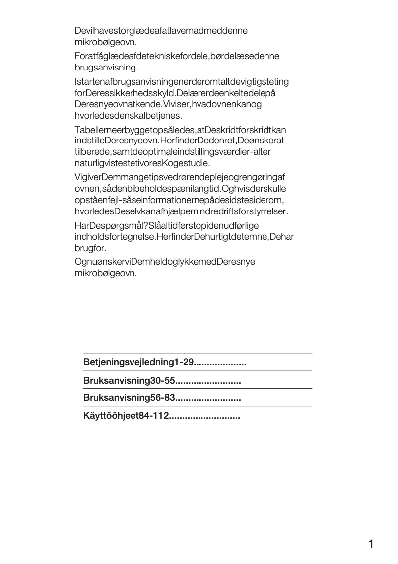 Page 1 de la notice Manuel utilisateur Siemens HF23046