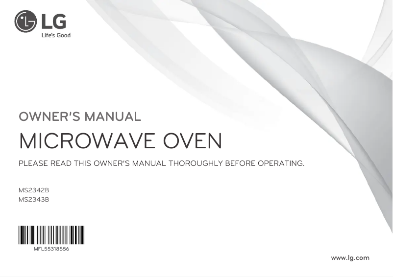 Image de la première page du manuel de l'appareil MS2343B