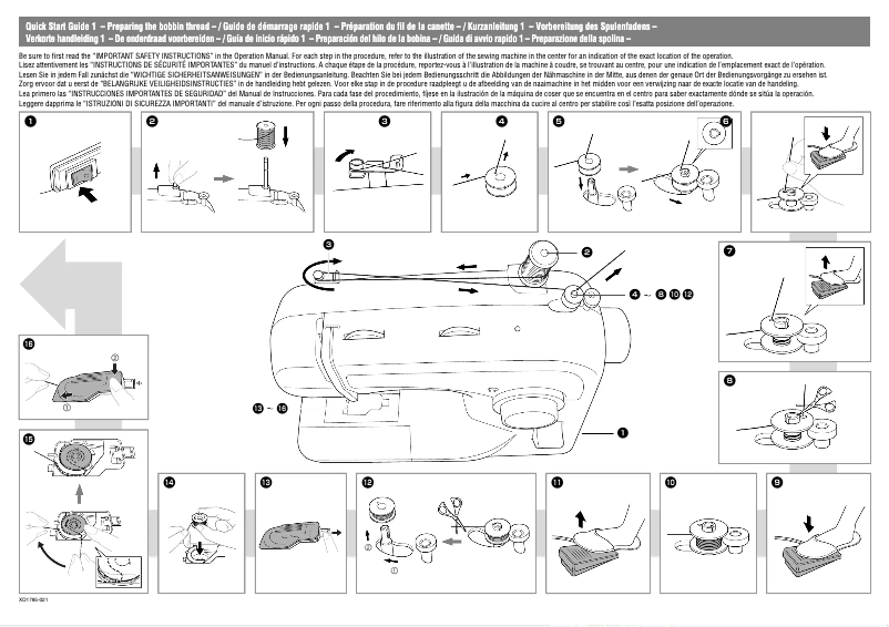 Page n°1 - Guide de démarrage rapide Brother LS-590