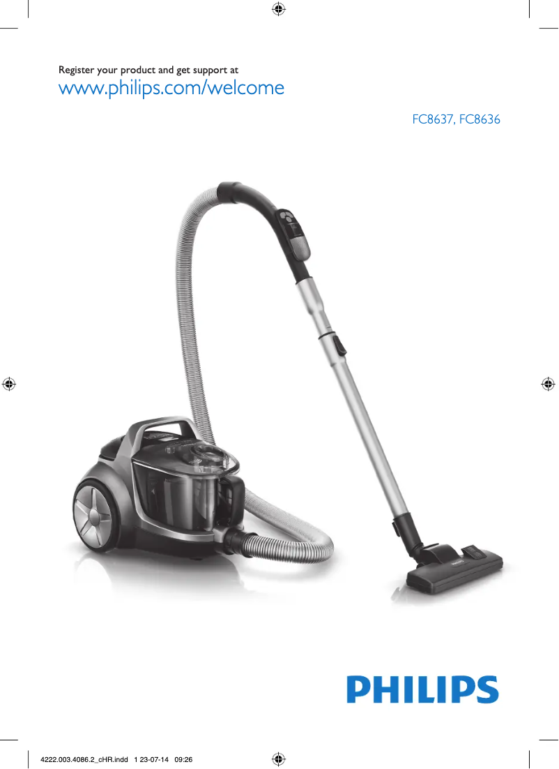 Page 1 de la notice Manuel utilisateur Philips PowerPro Active FC8636