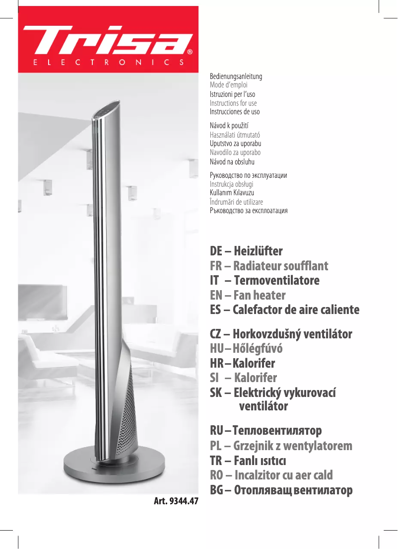 Page 1 de la notice Manuel utilisateur Trisa Ceramic Tower