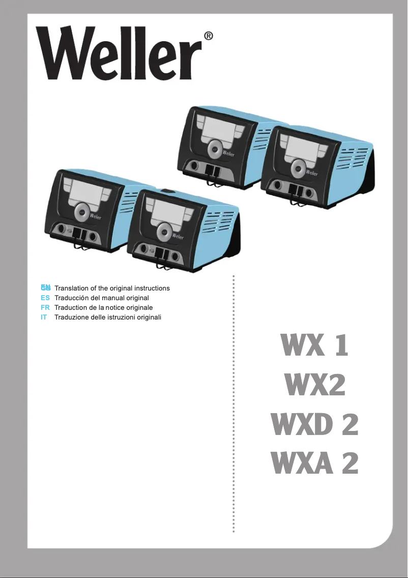 Page n°1 - Manuel utilisateur Weller WXD 2