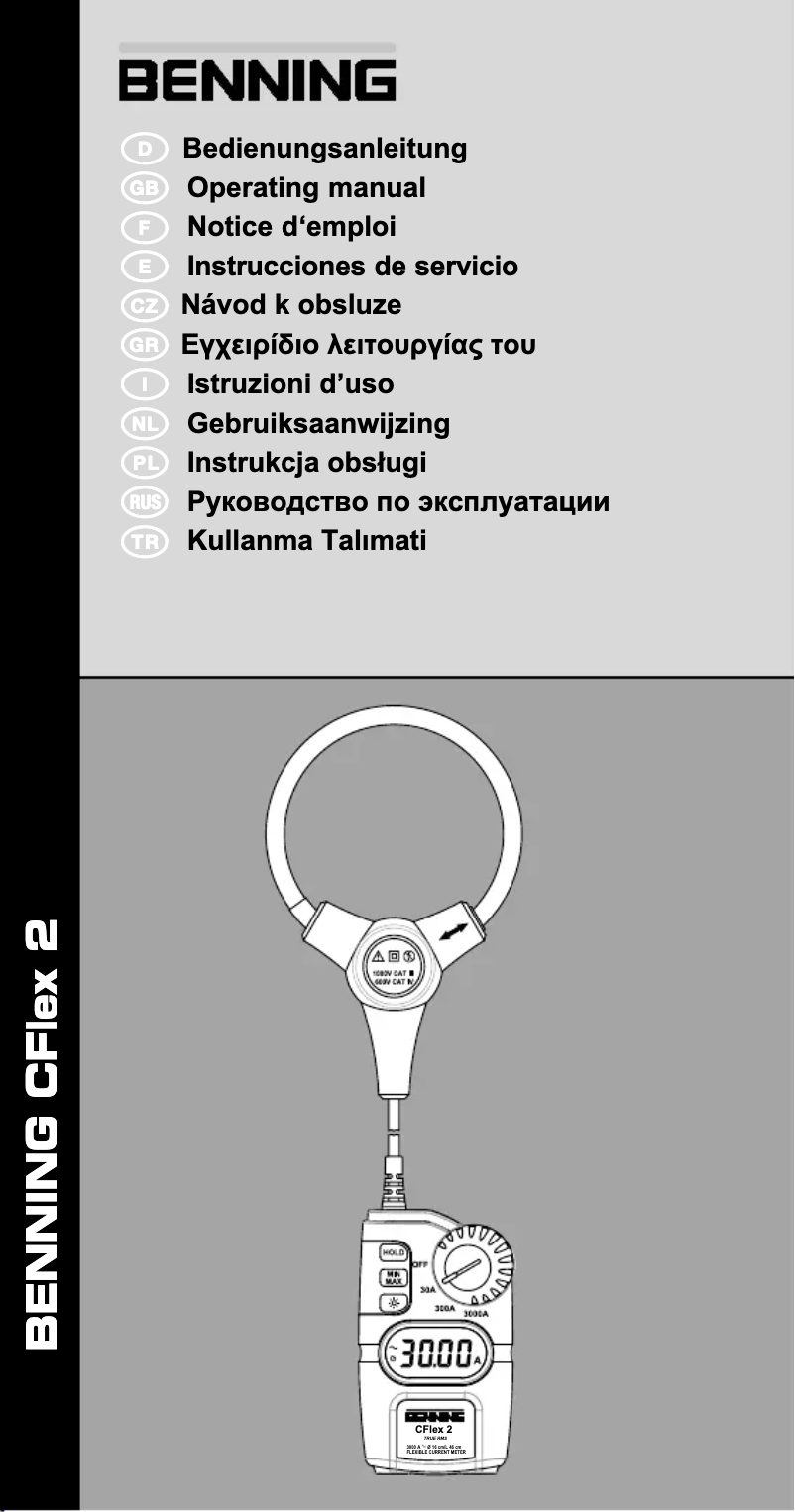 Página 1 del manual Manual de usuario BENNING CFlex 2