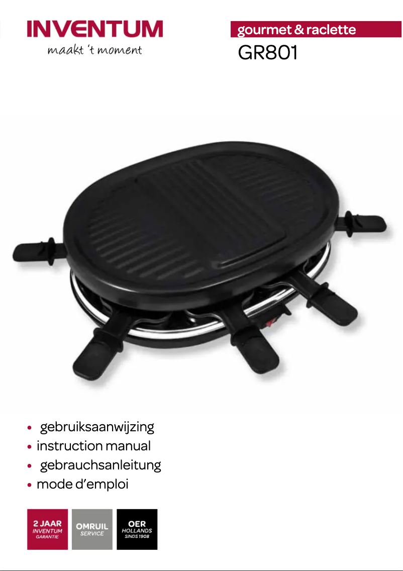 Image de la première page du manuel de l'appareil GR801