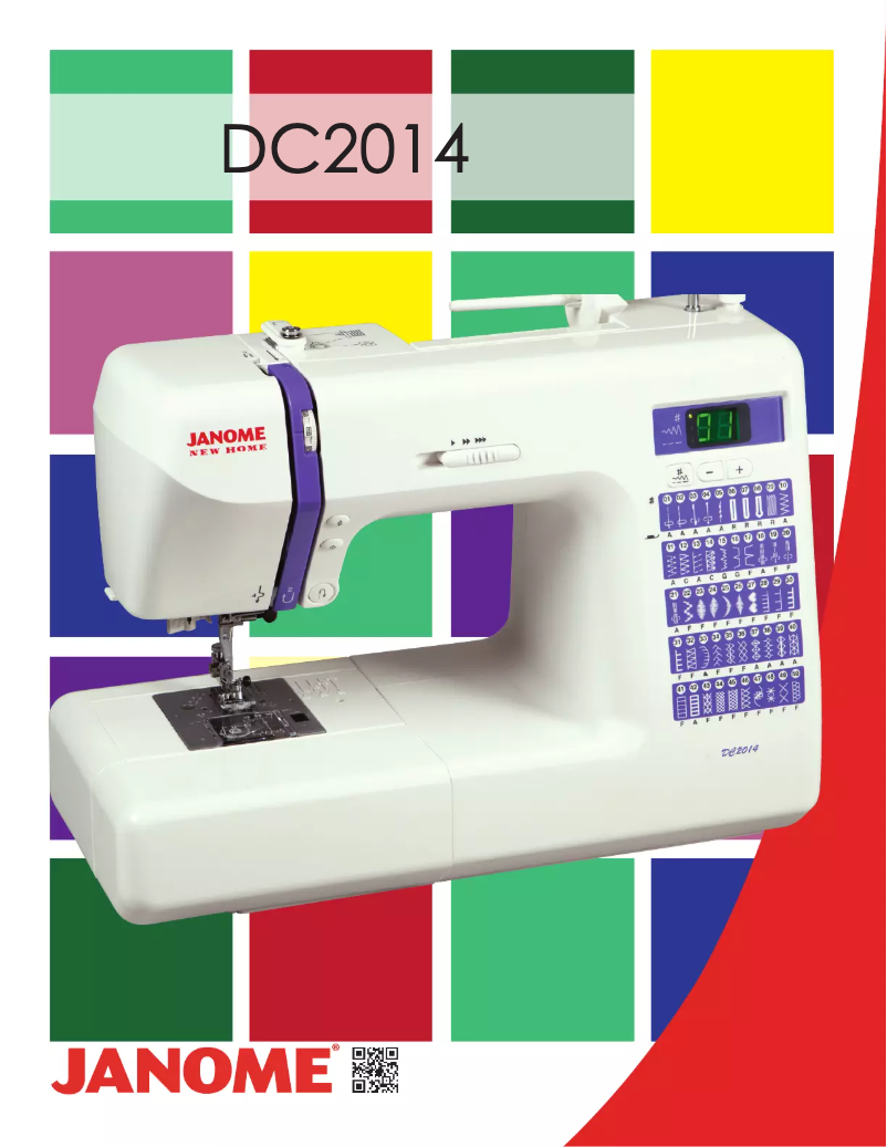 Page 1 de la notice Fiche technique Janome DC2014
