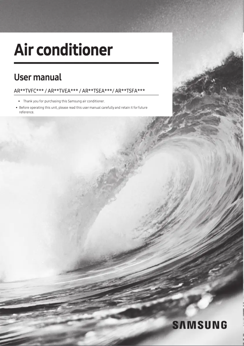 Image de la première page du manuel de l'appareil AR09TSEAAWKXZS