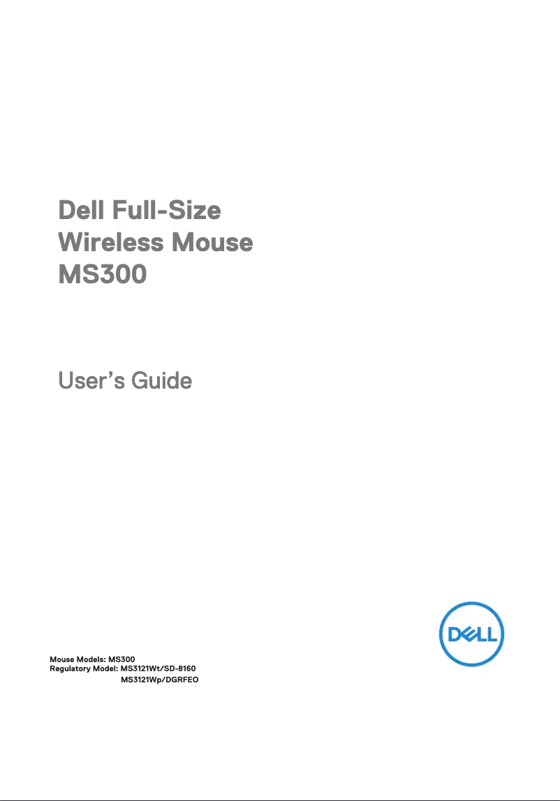 Page 1 de la notice Manuel utilisateur Dell MS300