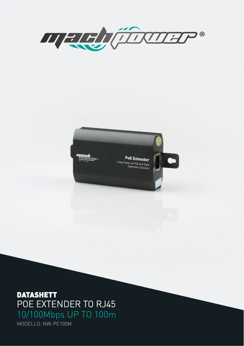 Page n°1 - Fiche technique Mach Power NW-PE100M