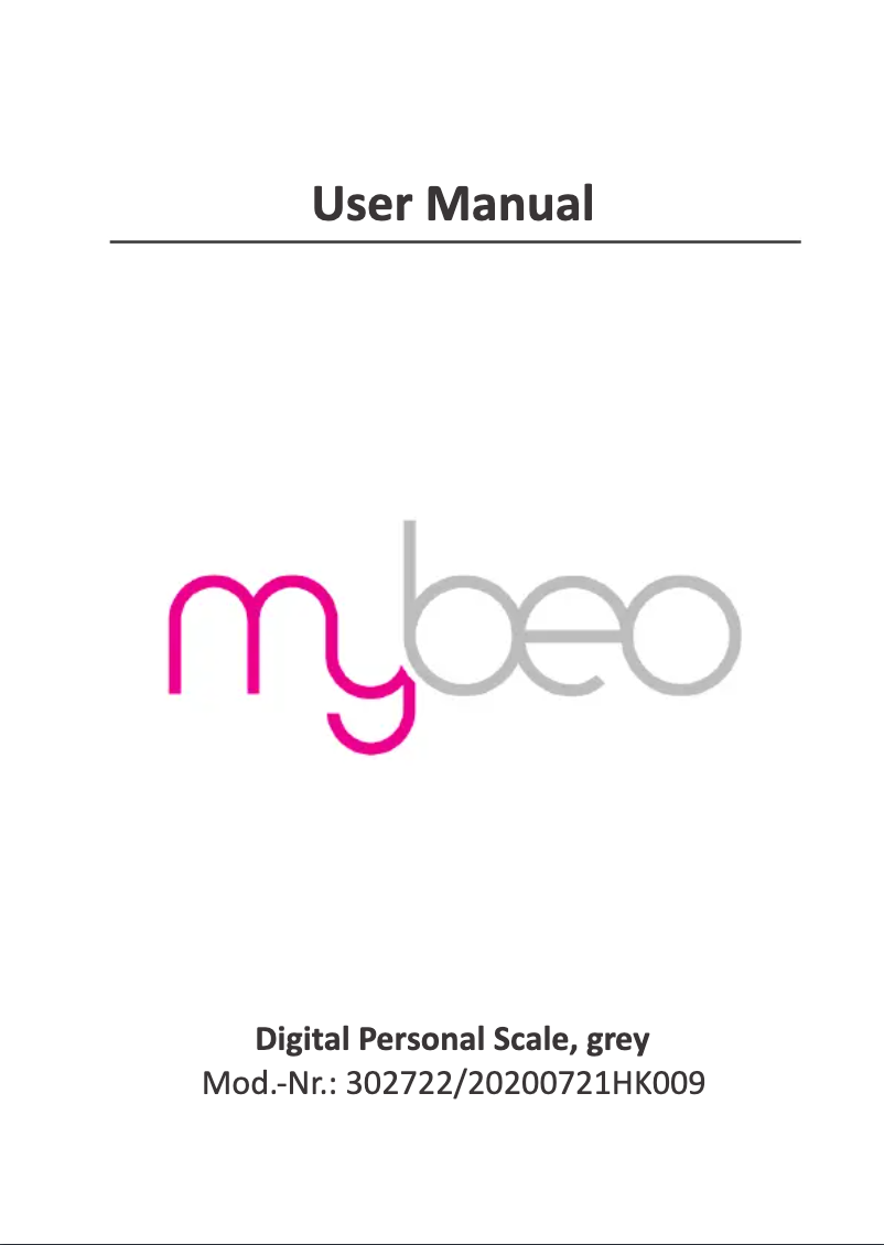 Page n°1 - Manuel utilisateur Mybeo 302722