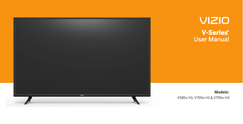 Page 1 de la notice Manuel utilisateur VIZIO V585x-H1