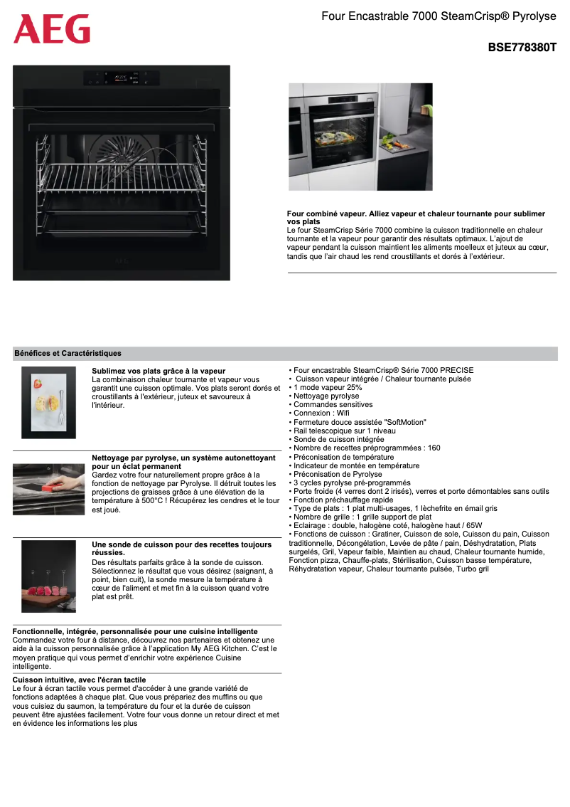 Image de la première page du manuel de l'appareil BSE778380T
