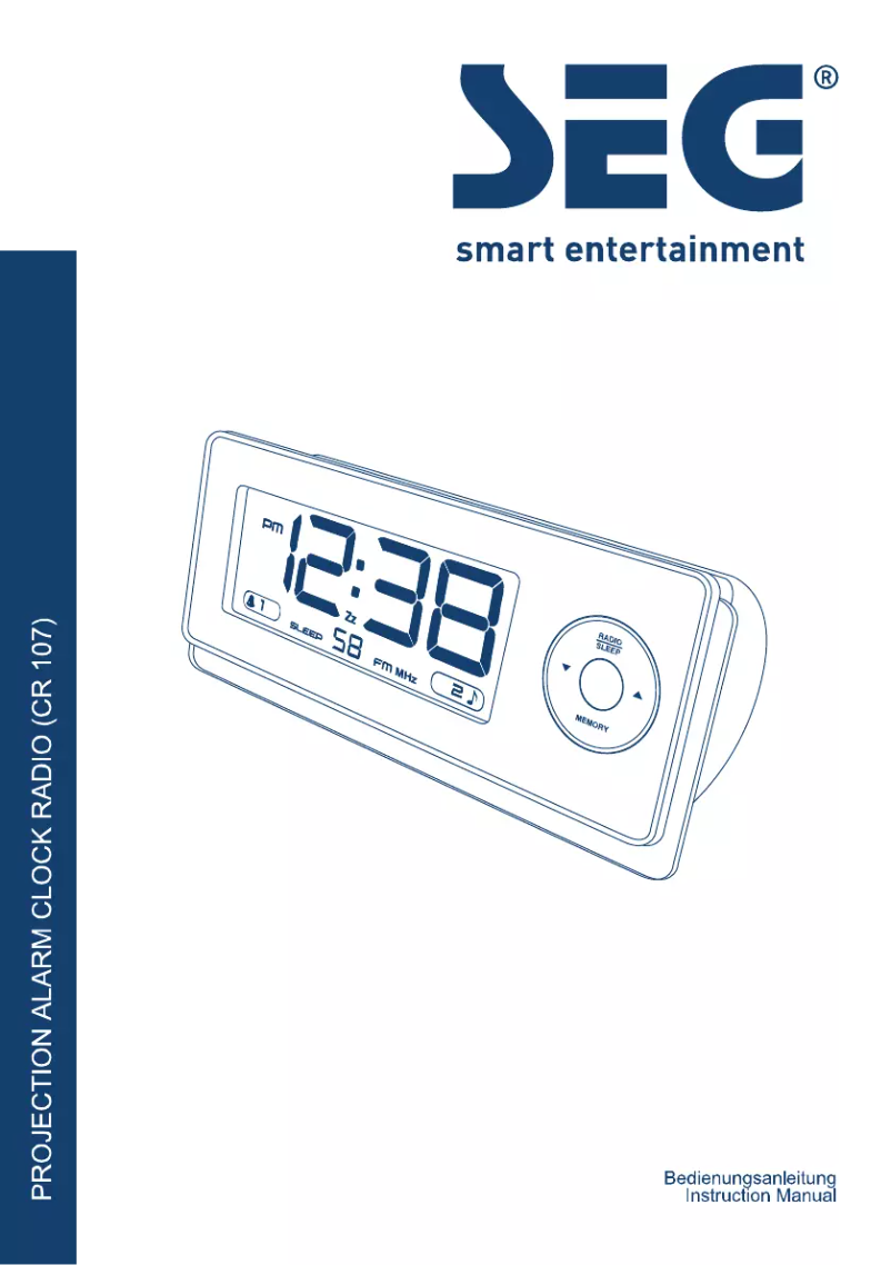 Page 1 de la notice Manuel utilisateur SEG CR 107