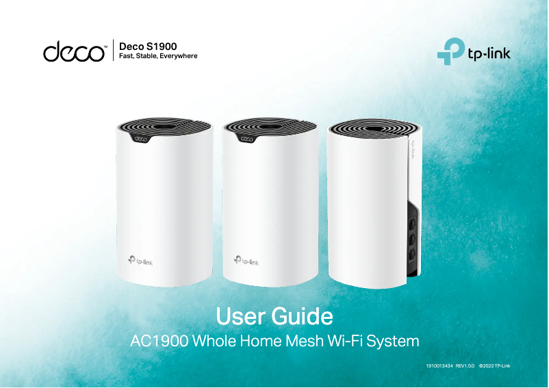 Page n°1 - Manuel utilisateur TP-Link Deco S1900
