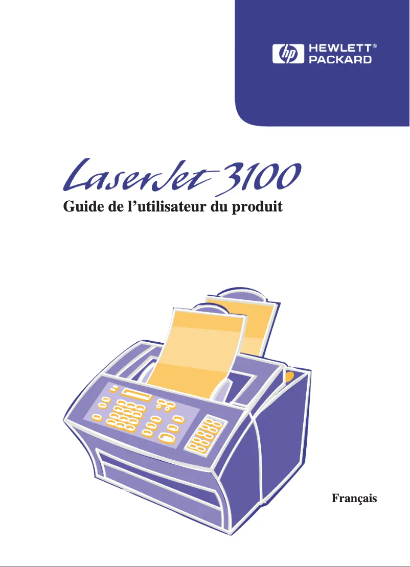 Page 1 de la notice Manuel utilisateur HP LaserJet 3100