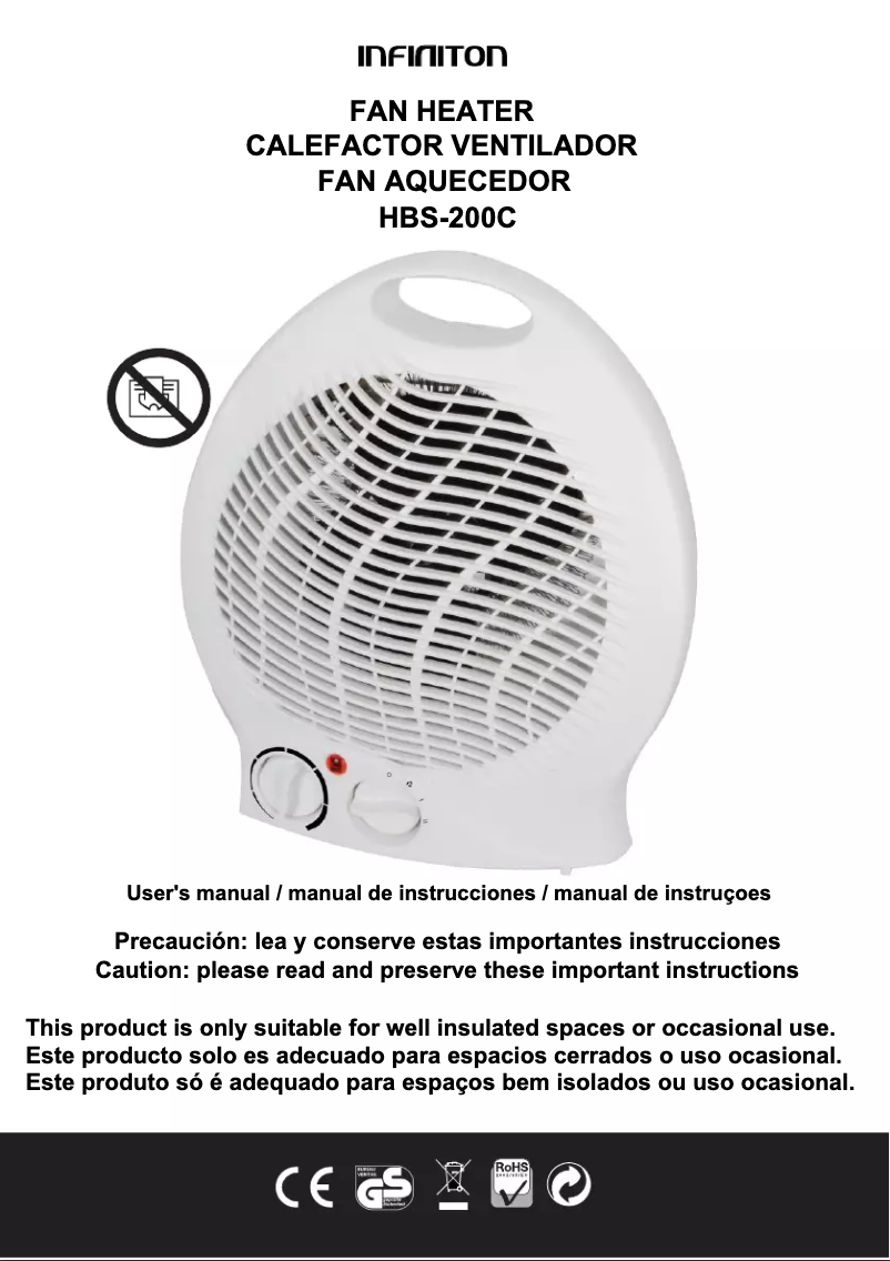 Image de la première page du manuel de l'appareil HBS-200C