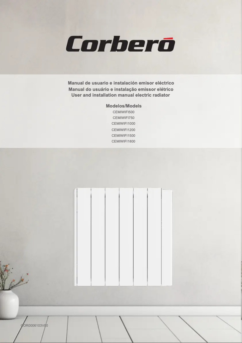 Page 1 de la notice Manuel utilisateur Corbero CEMIWIFI1500