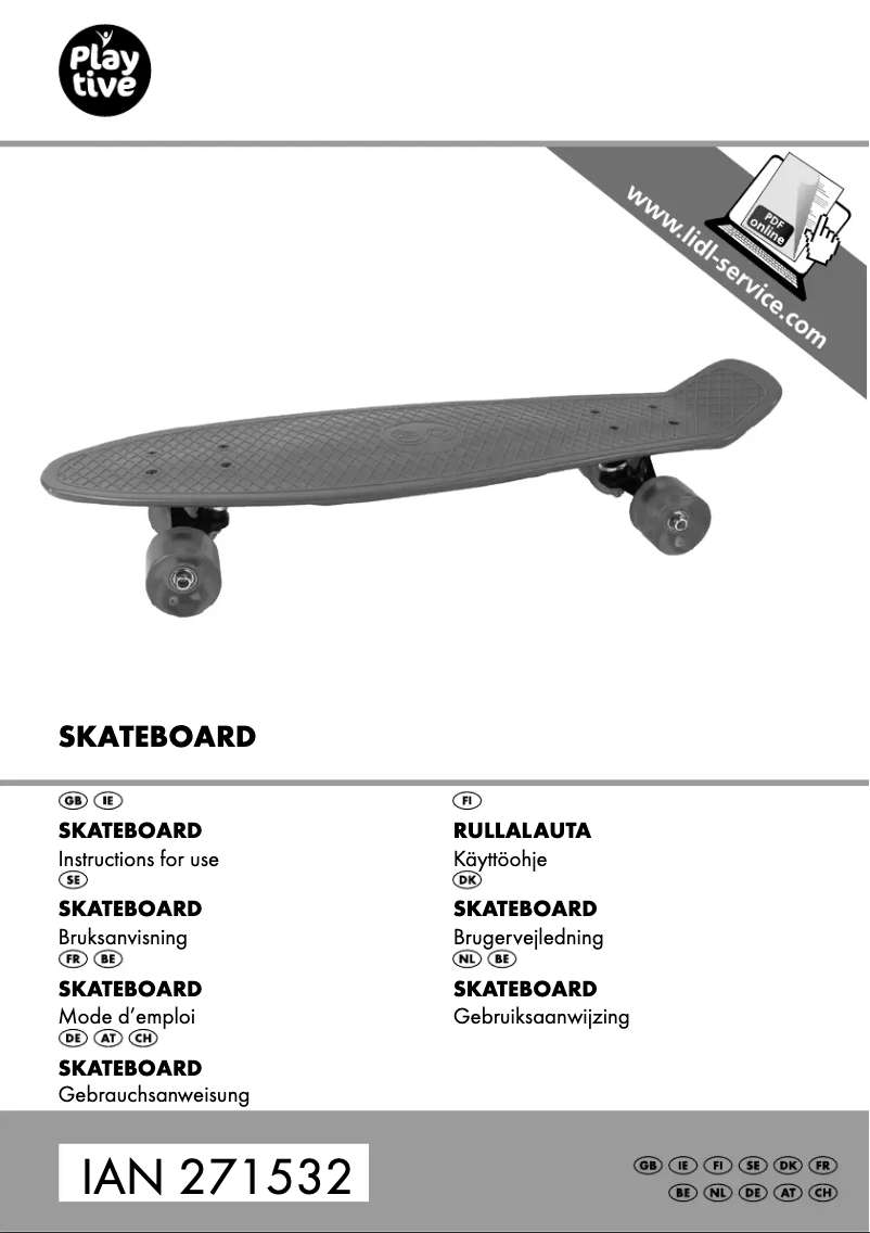 Page 1 de la notice Manuel utilisateur Playtive IAN 93708