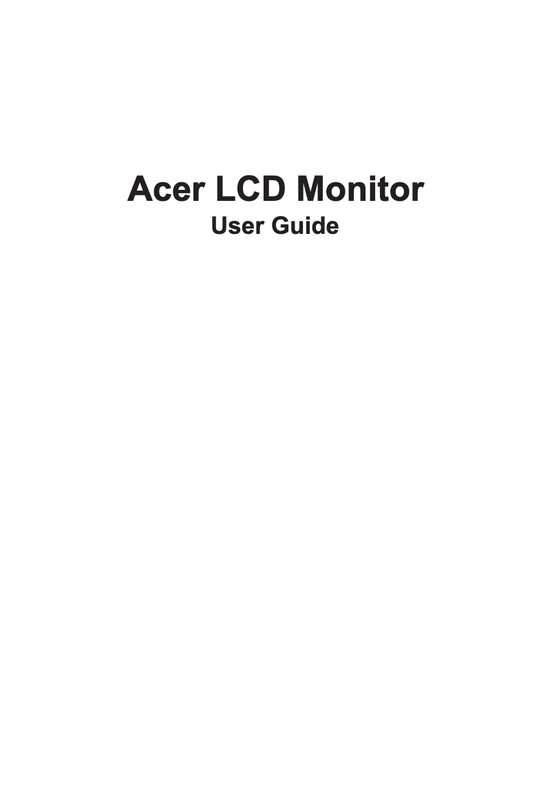 Page n°1 - Manuel utilisateur Acer CB2 CB242YDbmiprcx