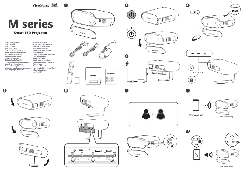 Page n°1 - Guide de démarrage rapide Viewsonic M1S