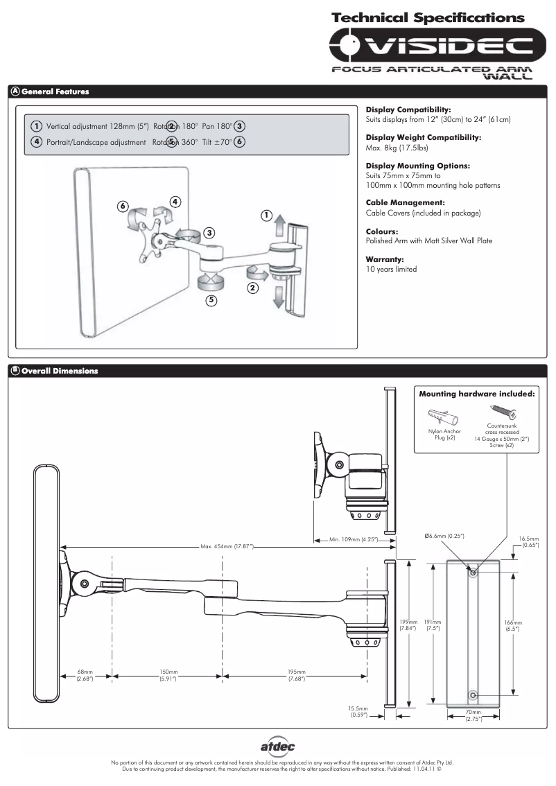 Página 1 del manual Manual de usuario Atdec VF-AT-W/TAA