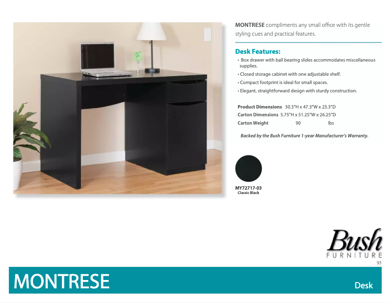 Imagen de la primera página del manual del dispositivo Montrese MY72717-03