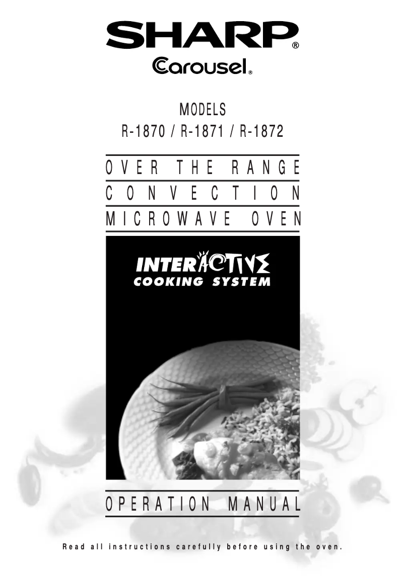 Image de la première page du manuel de l'appareil R-1871T