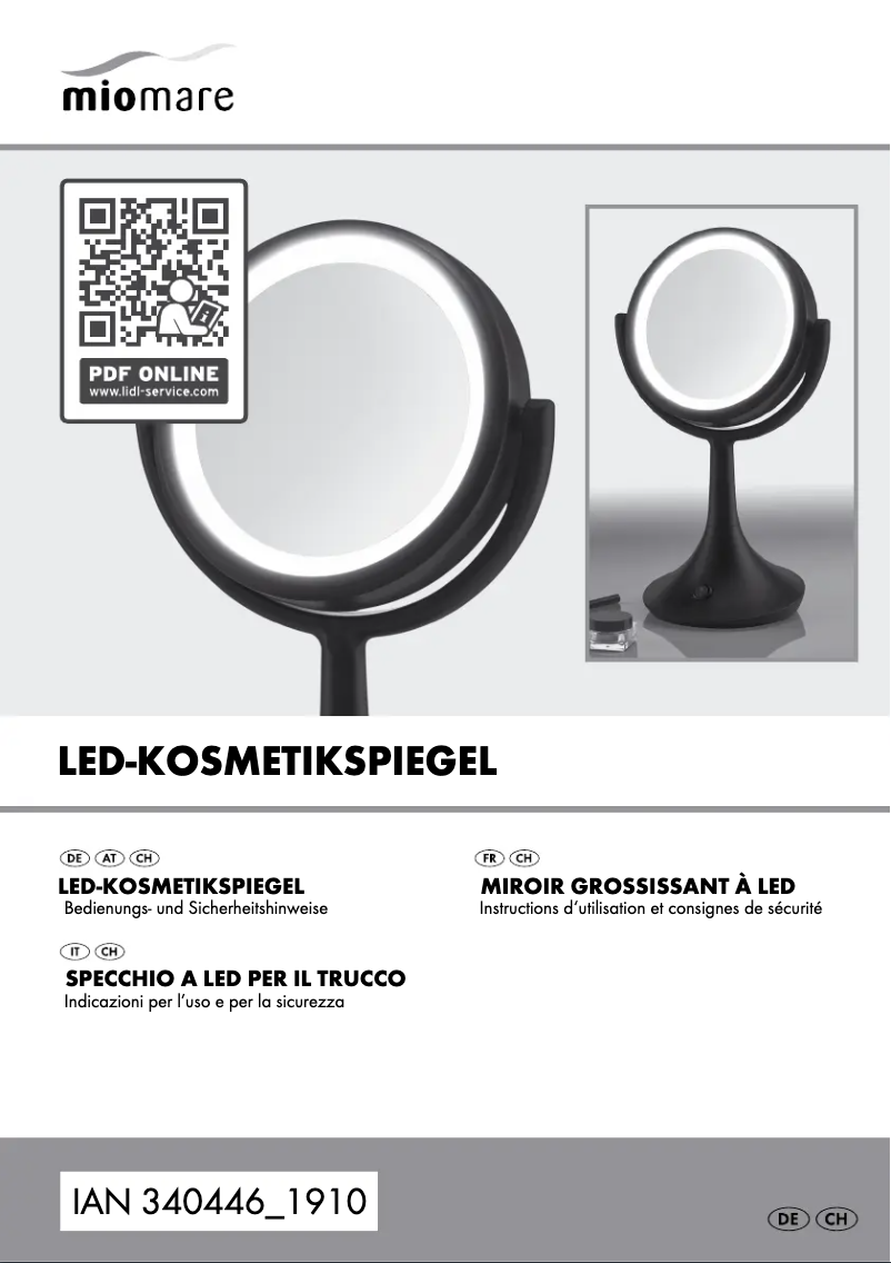 Imagen de la primera página del manual del dispositivo HG04809A