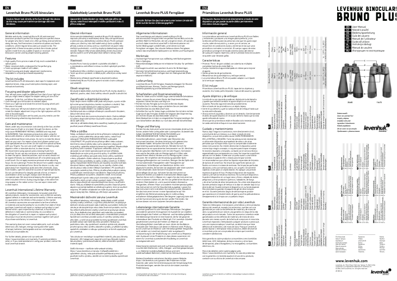 Page n°1 - Manuel utilisateur Levenhuk Bruno PLUS 20x80