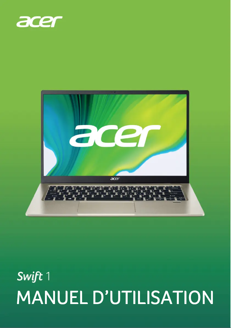 Page n°1 - Manuel utilisateur Acer Swift 1