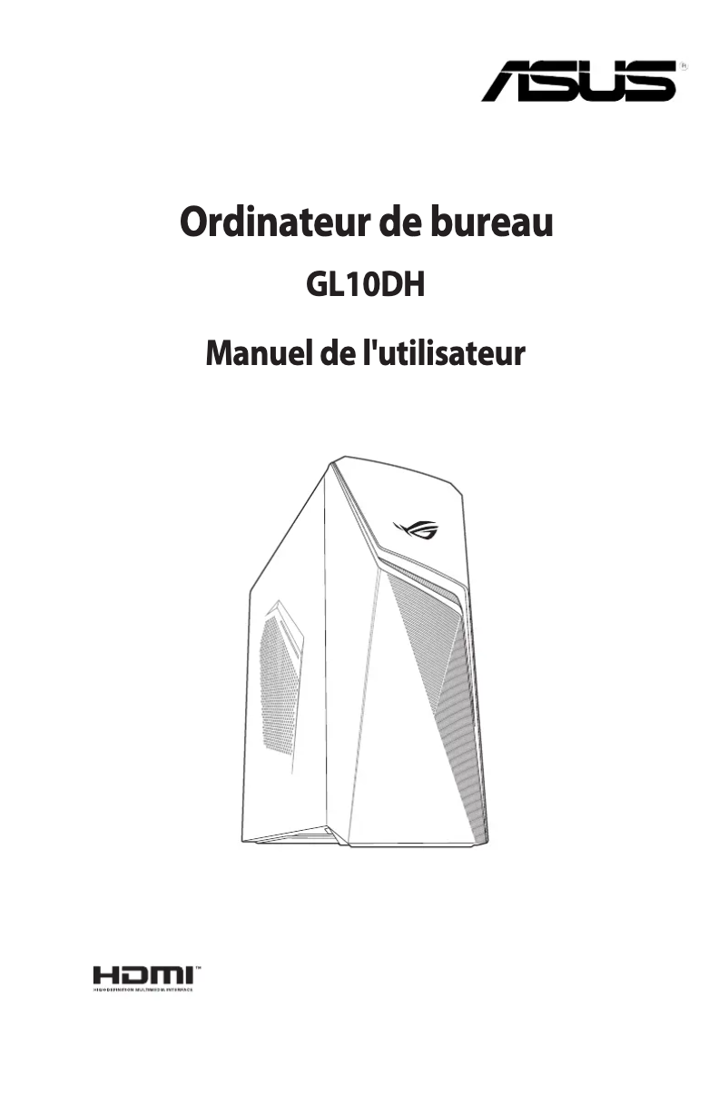 Page n°1 - Manuel utilisateur Asus ROG Strix GL10DH