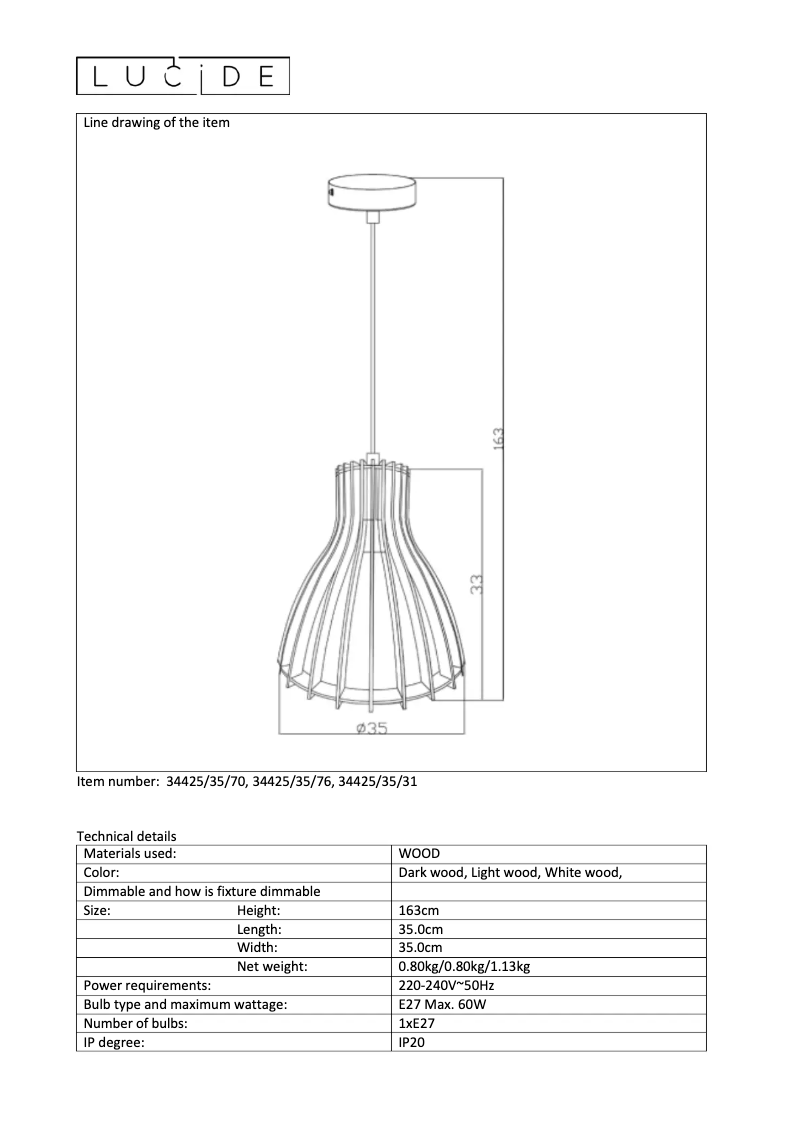 Image de la première page du manuel de l'appareil Bounde 34425/35/76