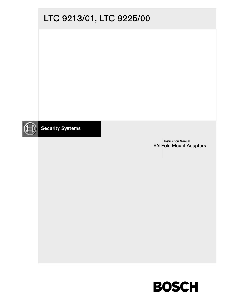 Página 1 del manual Manual de usuario Bosch LTC 9213/01