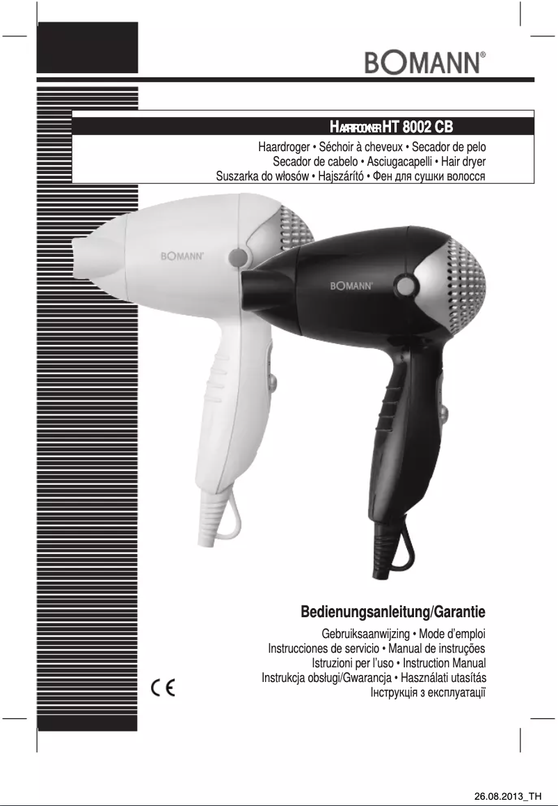 Image de la première page du manuel de l'appareil HT 8002 CB