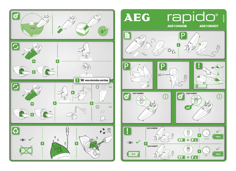 Image de la première page du manuel de l'appareil AG6106WD