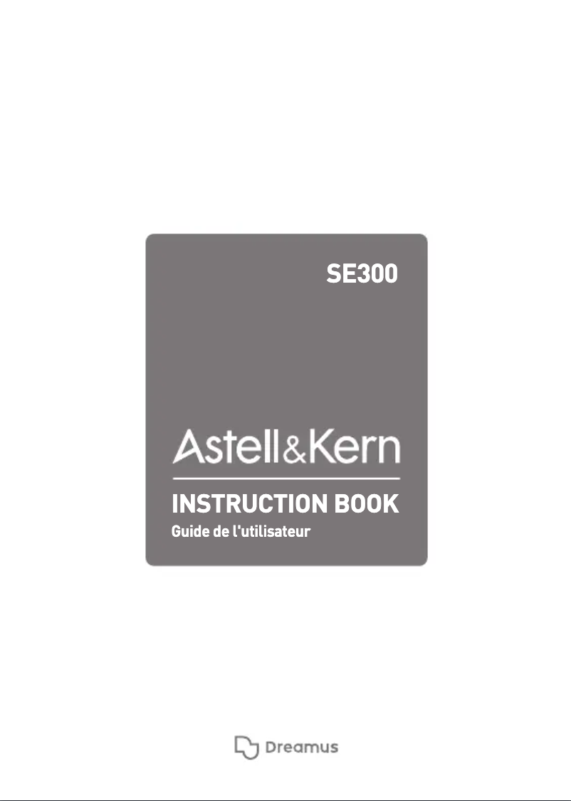 Página 1 del manual Manual de usuario Astell&Kern SE300