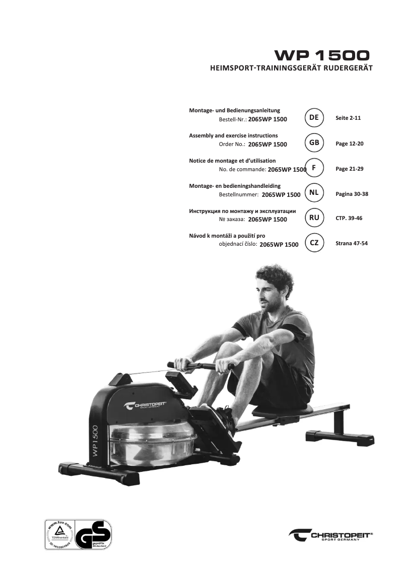Page n°1 - Manuel utilisateur Christopeit WRT 1300