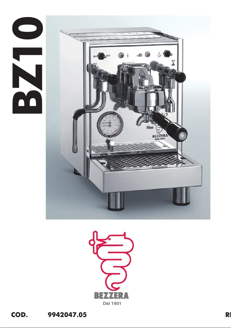 Page n°1 - Fiche technique Bezzera BZ10