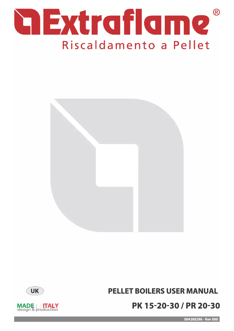 Image de la première page du manuel de l'appareil Caldaia PK20