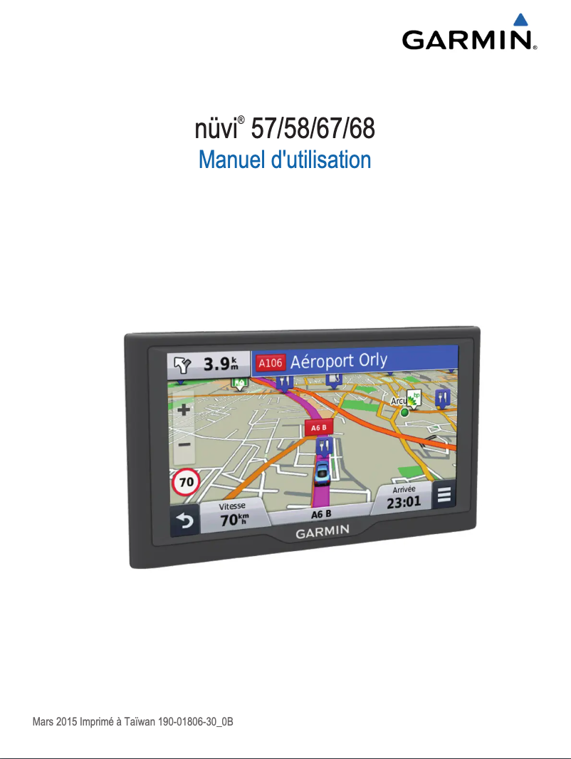 Page n°1 - Manuel utilisateur Garmin nüvi 68