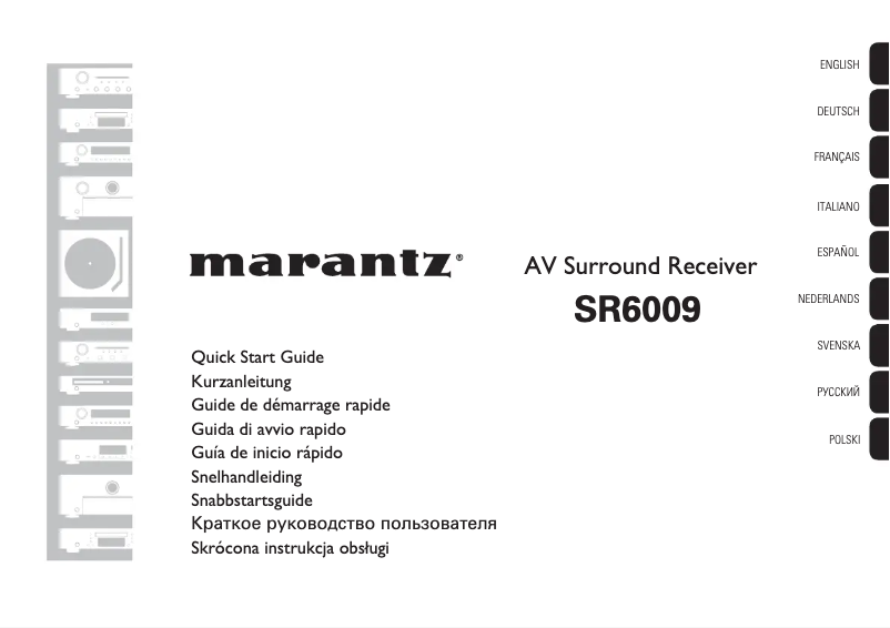 Página 1 del manual Guía de inicio rápido Marantz SR6009