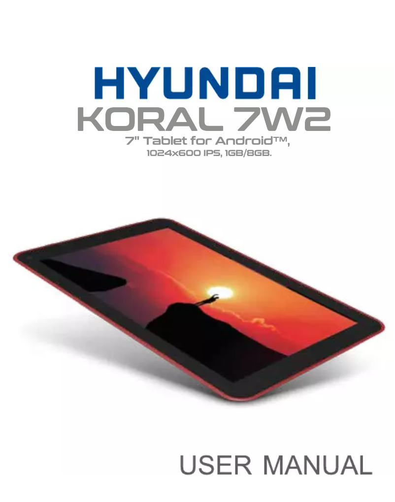 Page 1 de la notice Manuel utilisateur Hyundai Koral 7W2