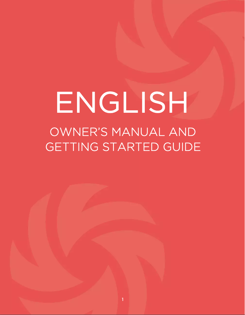 Page 1 de la notice Manuel utilisateur Vitamix Aspire