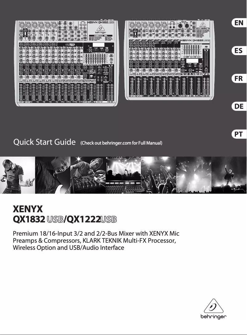 Image de la première page du manuel de l'appareil QX1832USB