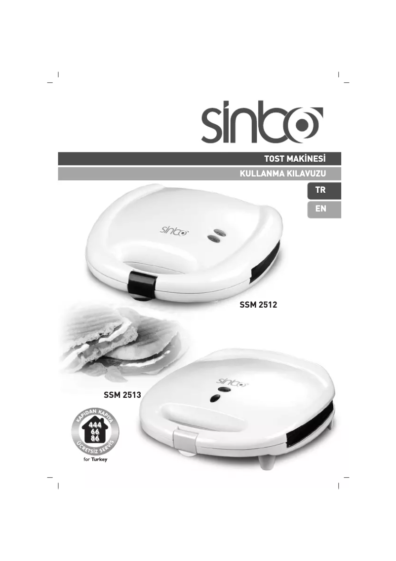 Page 1 de la notice Manuel utilisateur Sinbo SSM 2512