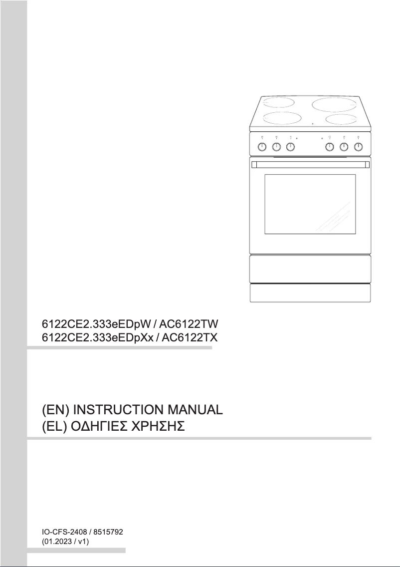 Page n°1 - Manuel utilisateur Amica 6122CE2.333eEDpW