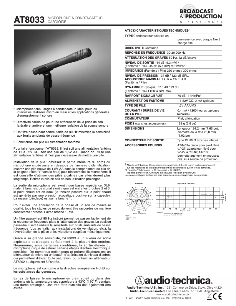 Imagen de la primera página del manual del dispositivo AT8033